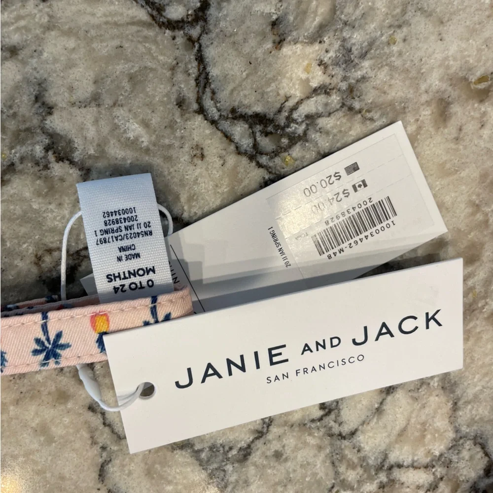 Janie and Jack Pineapple Print Belt